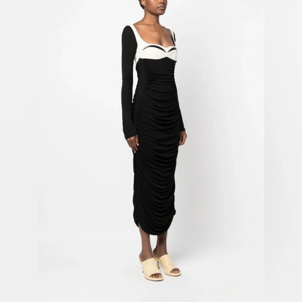 Ruched Maxi  Bodycon Dress